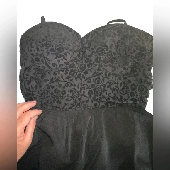 Anthropologie Band of the Free size small black bustier high low dress. VGUC - Picture 6 of 15